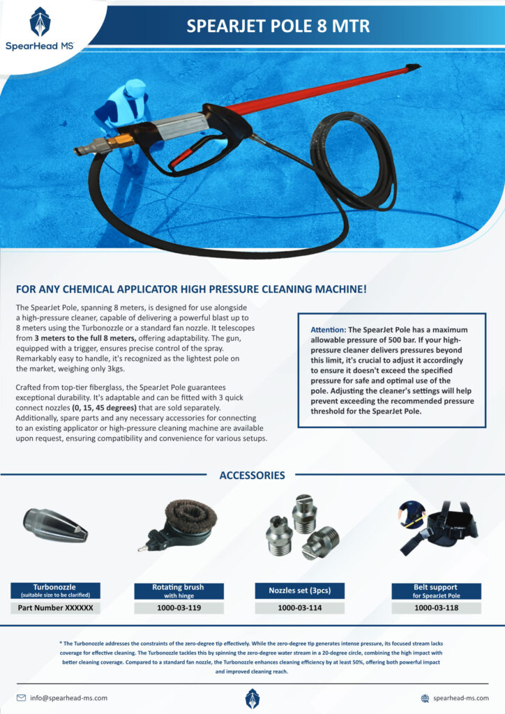 SPEARJET POLE – 8 MTR